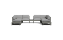 Load image into Gallery viewer, Mistral - Sectional - Graphite - Block - Silver Shade
