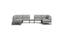 Load image into Gallery viewer, Mistral - Sectional - Graphite - Block - Silver Shade

