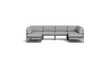 Load image into Gallery viewer, Mistral - Sectional - Graphite - Block - Silver Shade
