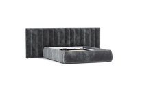 Load image into Gallery viewer, Ara Bed - King - Upholstered - Cobblestone - Storage
