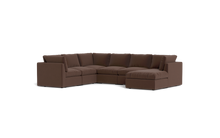 Load image into Gallery viewer, Ciello - Sectional - Chocolate - High Angled
