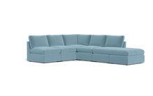 Load image into Gallery viewer, Ciello - Sectional - Aqua - High Angled
