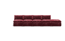 Load image into Gallery viewer, Ciello - Sofa - Bordeaux - Regular Backrest
