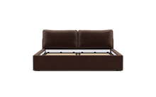Load image into Gallery viewer, Ara Bed - King - Upholstered - Chocolate - Non-storage
