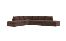 Load image into Gallery viewer, Ciello - Sectional - Chocolate - High Angled
