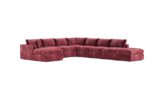 Load image into Gallery viewer, Ciello - Sectional - Bordeaux - Regular Backrest
