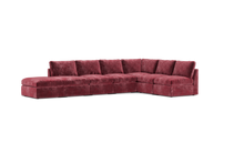 Load image into Gallery viewer, Ciello - Sectional - Bordeaux - High Angled
