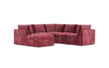 Load image into Gallery viewer, Ciello - Sectional - Bordeaux - High Angled
