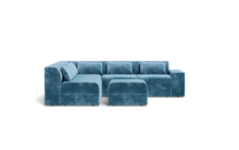 Load image into Gallery viewer, Atmosphere Sleeper Sofa &amp; Sectional - Regular Backrest - Harbour Blue
