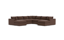 Load image into Gallery viewer, Ciello XL - Sectional - Chocolate - Regular Backrest

