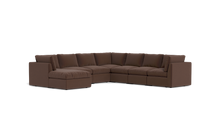 Load image into Gallery viewer, Ciello - Sectional - Chocolate - High Angled
