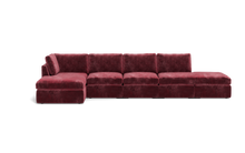 Load image into Gallery viewer, Ciello - Sofa - Bordeaux - High Angled
