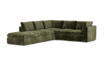 Load image into Gallery viewer, Ciello - Sectional - Sage - High Angled
