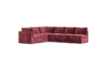 Load image into Gallery viewer, Ciello - Sectional - Bordeaux - High Angled
