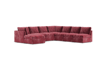 Load image into Gallery viewer, Ciello - Sectional - Bordeaux - High Angled
