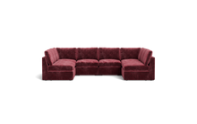Load image into Gallery viewer, Ciello - Sectional - Bordeaux - High Angled

