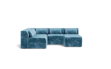 Load image into Gallery viewer, Atmosphere Sleeper Sofa &amp; Sectional - Regular Backrest - Harbour Blue
