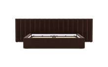Load image into Gallery viewer, Ara Bed - King - Upholstered - Chocolate - Non-storage
