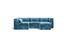 Load image into Gallery viewer, Atmosphere Sleeper Sofa &amp; Sectional - Regular Backrest - Harbour Blue
