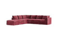 Load image into Gallery viewer, Ciello - Sectional - Bordeaux - High Angled
