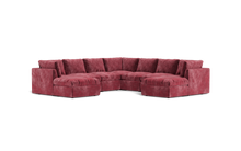 Load image into Gallery viewer, Ciello - Sectional - Bordeaux - High Angled
