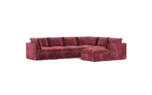 Load image into Gallery viewer, Ciello - Sectional - Bordeaux - High Angled
