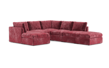 Load image into Gallery viewer, Ciello - Sectional - Bordeaux - High Angled
