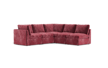 Load image into Gallery viewer, Ciello - Sectional - Bordeaux - High Angled
