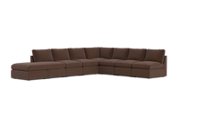 Load image into Gallery viewer, Ciello - Sectional - Chocolate - High Angled
