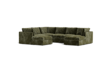 Load image into Gallery viewer, Ciello XL - Sectional - Sage - High Angled
