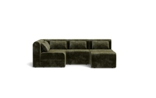 Load image into Gallery viewer, Atmosphere Sleeper Sofa &amp; Sectional - Rounded Backrest - Sage
