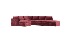 Load image into Gallery viewer, Ciello XL - Sectional - Bordeaux - High Angled
