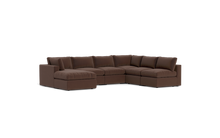 Load image into Gallery viewer, Ciello XL - Sectional - Chocolate - Regular Backrest
